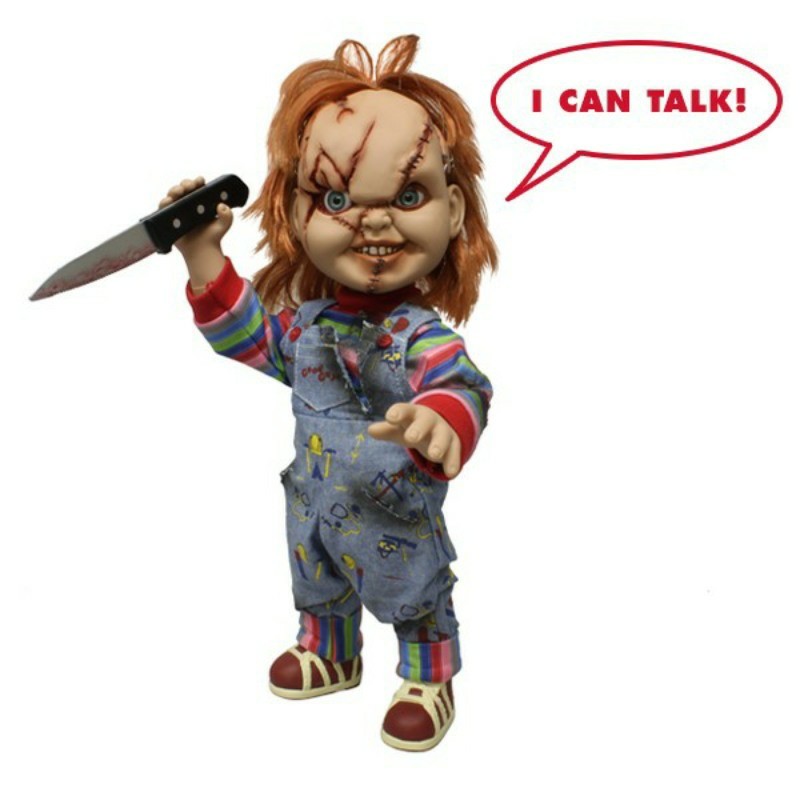 Mezco Bride of Chucky 15 Inch Talking Scarred Chucky Figure With Sound - NEW - Image 3