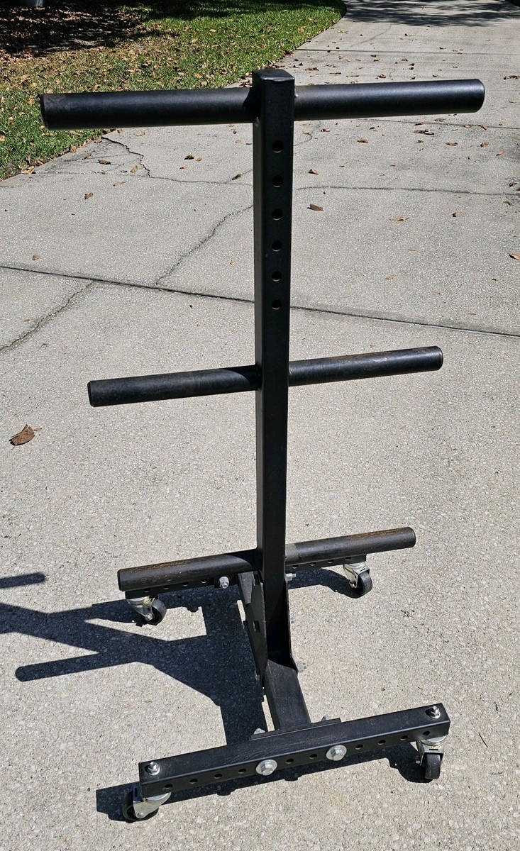Rogue Vertical Bumper Plate Weight Tree With Wheels Plates