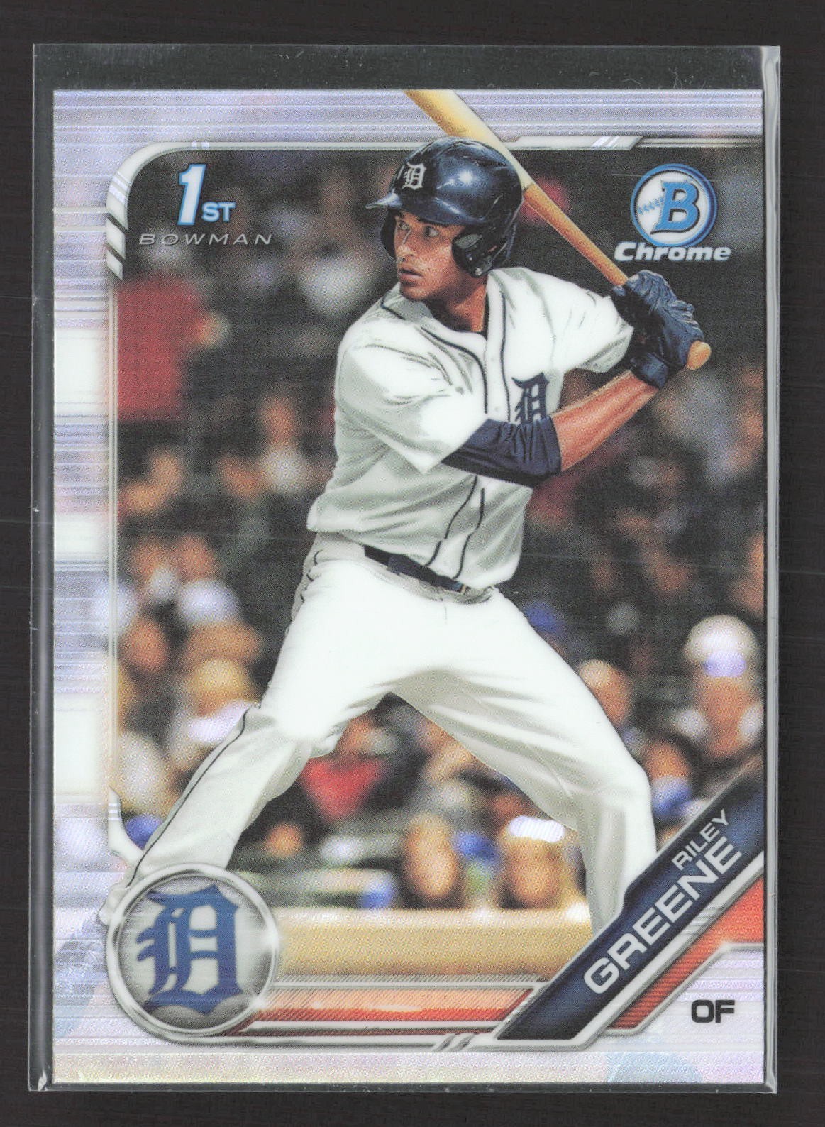 2019 Bowman Chrome Riley Greene 1st Chrome Refractor #BDC-50