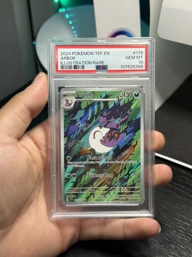 Pokémon Arbok 176/162 SV05 Temporal Forces Illustration Rare Holo PSA 10