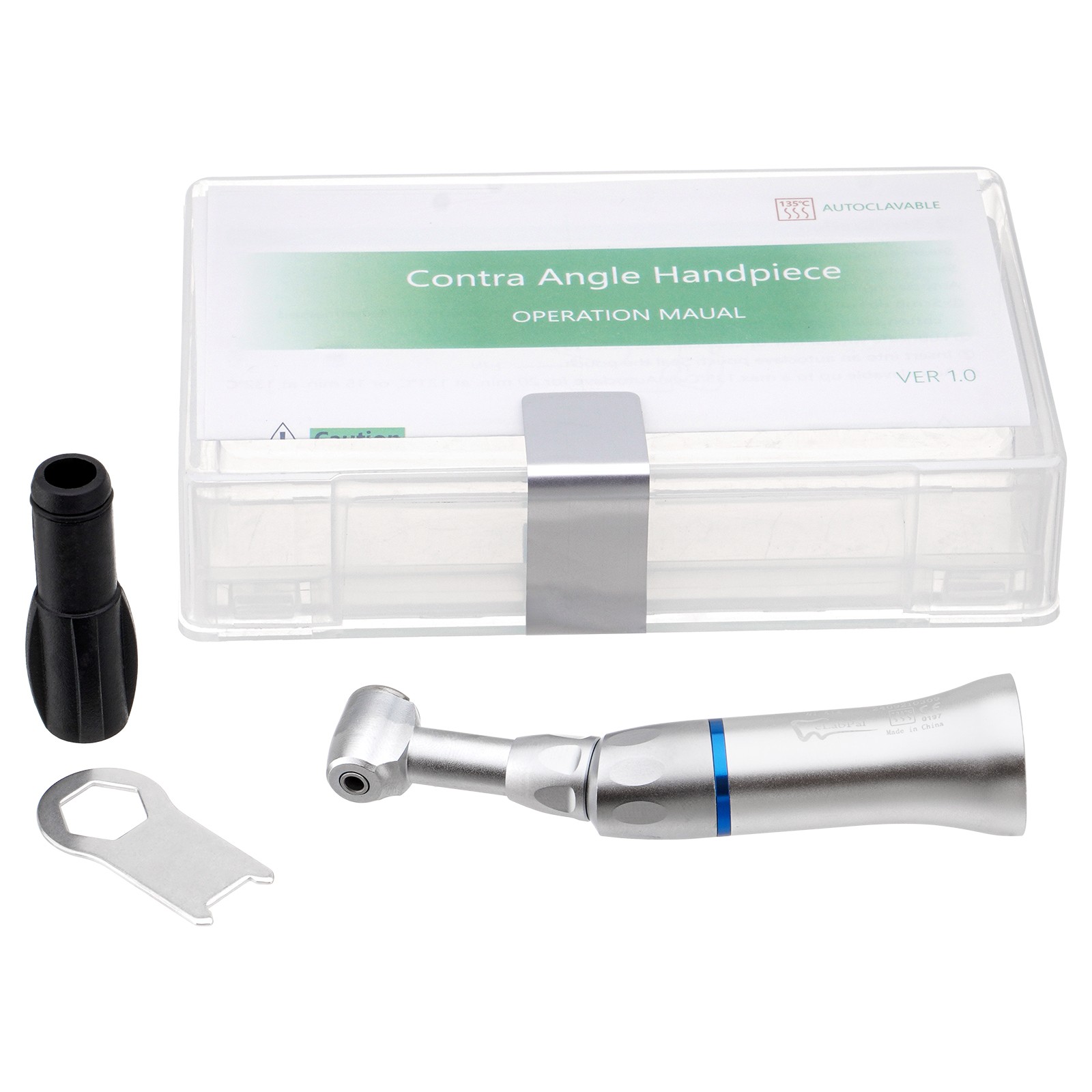 New Dental Slow Low Speed Handpiece Contra Angle Push Button E-type NSK Style US