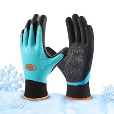Waterproof Winter Gloves for Cold Work, Fishing, Gardening - X-Large Blue