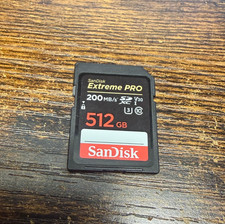 SanDisk Extreme Pro 200MB/s V30 512GB SD Card