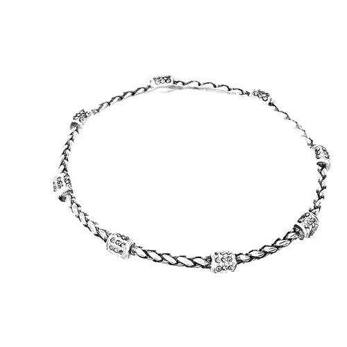 Brighton Meridian Petite Bangle Silver crystal NWT