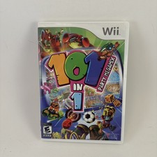 101-in-1 Party Megamix (Nintendo Wii, 2009) game in case and manual TESTED-WORKS