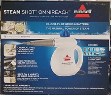 BISSELL - Steam Shot OmniReach Handheld Steam Cleaner Sanitizer - White