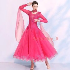 Adult Modern Dance Tango Waltz Standard Ballroom Performance Dance Dress Costume