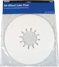 REESE Towpower 83002 Fifth Wheel Lube Plate, 10 Inch Round, 3/16 Inch Thick, Eli