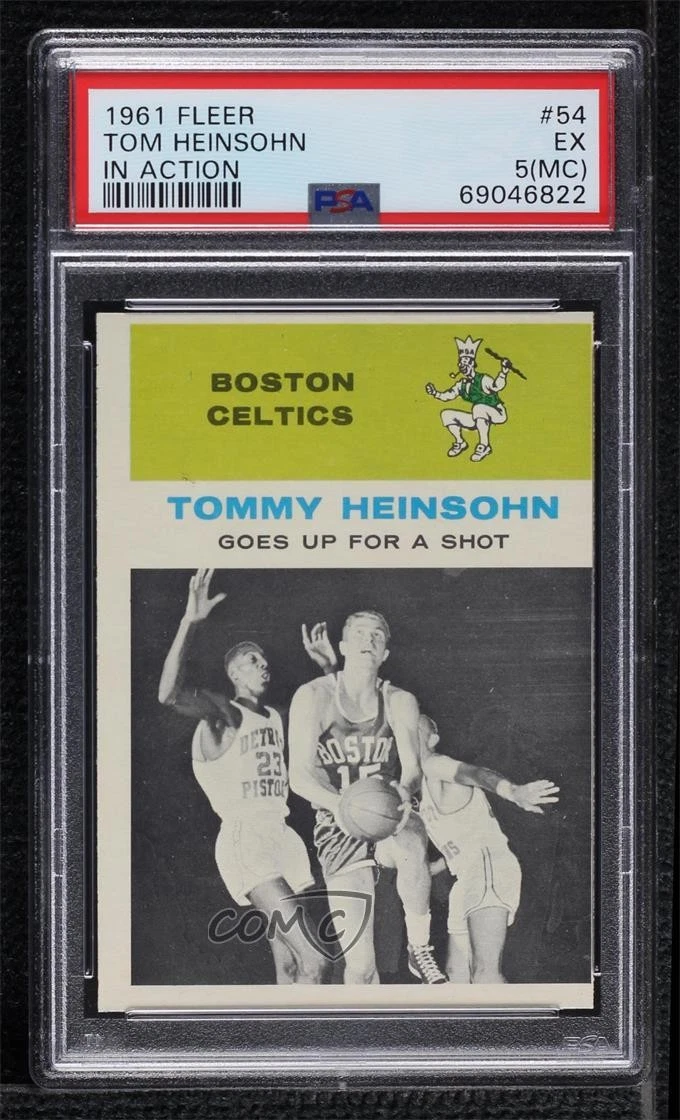 1961-62 Fleer Tom Heinsohn #54 PSA 5 HOF