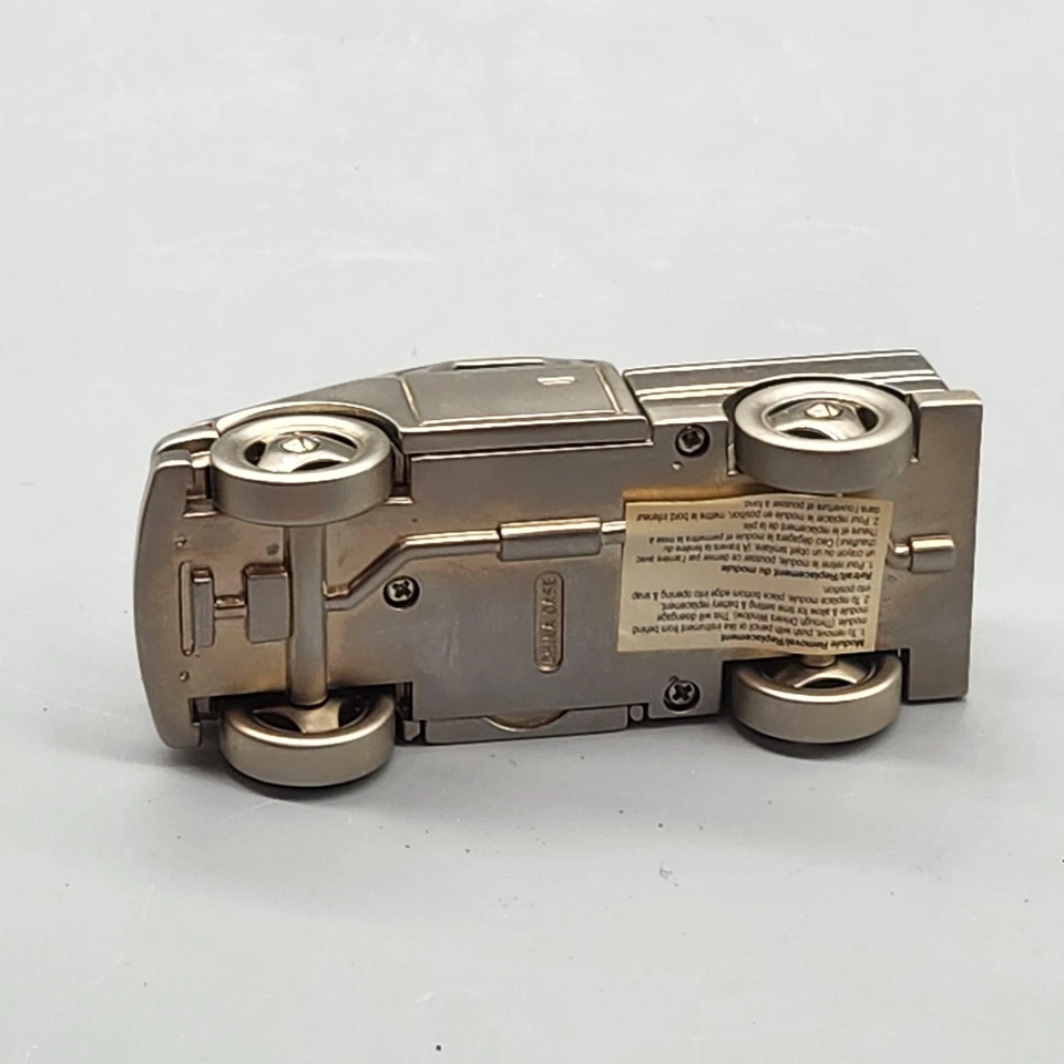 Timex Pickup Truck Desk Clock Quartz Miniature Die-Cast Metal Gold Tone Novelty - Image 4 of 4