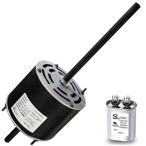 RV AC Fan Motor with Capacitor, Replacement for Coleman Mach Rv Air Condition...