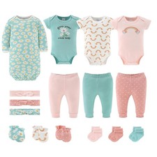 Baby Layette Gift Set for Girls - 16 Piece New Born Girl Gift Set, Baby Cloth...