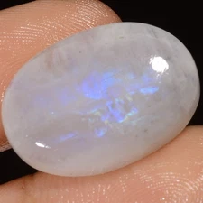 Natural Rainbow Moonstone Oval Cabochon Loose Gemstone 18 Ct 21X15X5 mm GC-36625