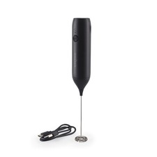 Image of Salter Rechargeable Milk Frother – Handheld, USB, One Touch, Easy Clean, Black