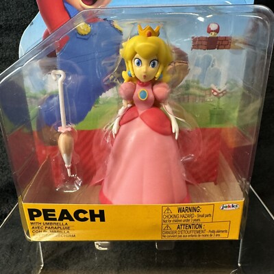 Super Mario Bros Princess Peach w/ Umbrella JAKKS Pacific 4