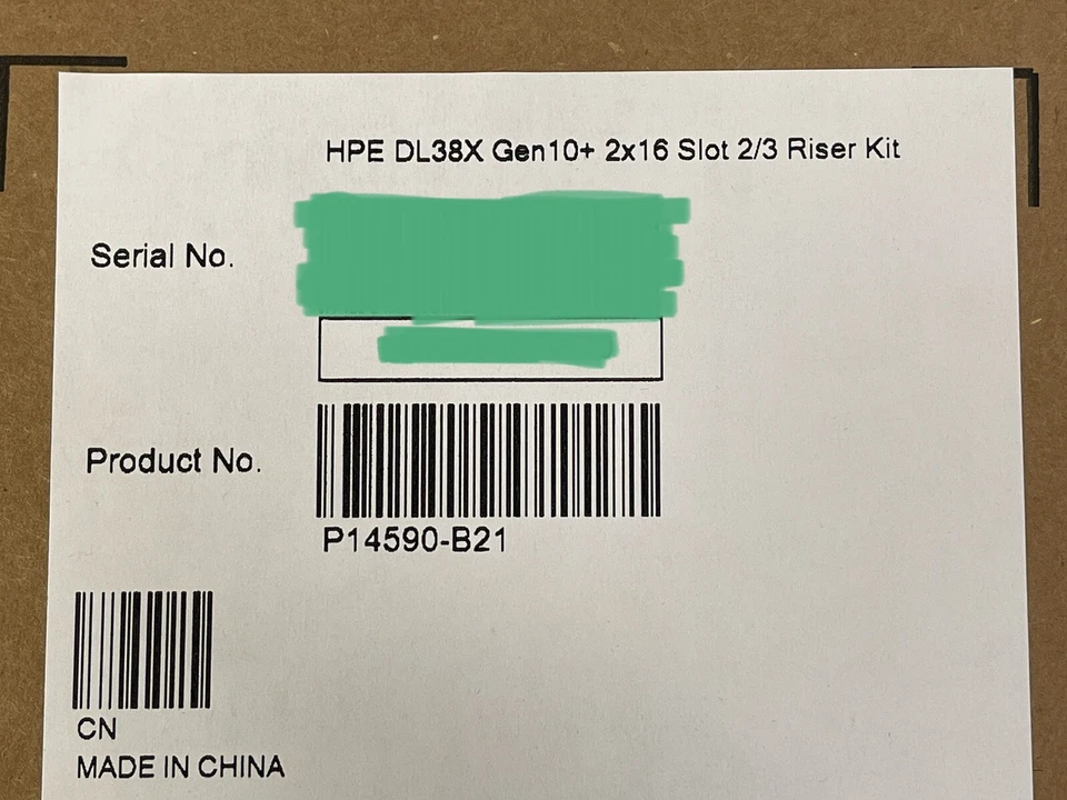 HPE DL38X DL385 DL380 Gen10 Plus and V2 2x16 Slot 2/3 PCI-e 4.0 GPU Riser Kit - Image 4 of 4