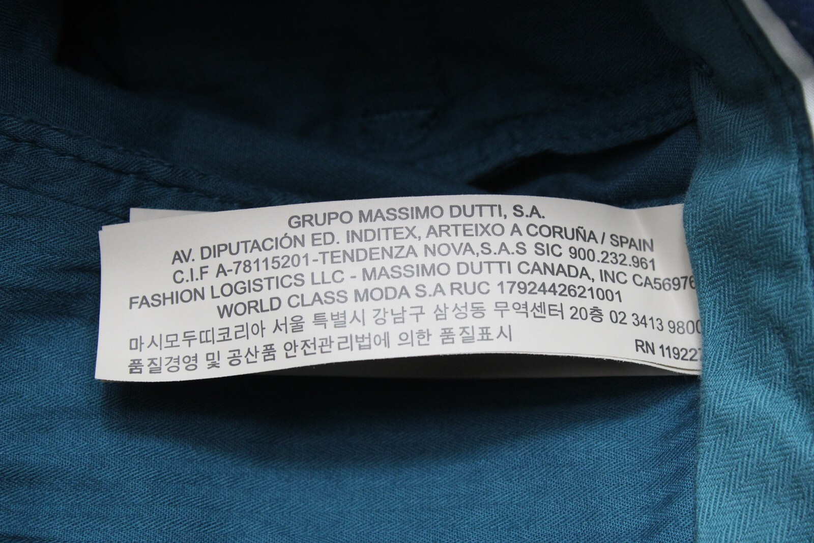 MASSIMO DUTTI Slim Fit Trousers Men's EU 38 Chino Blue Zip Fly Casual thumbnail 9