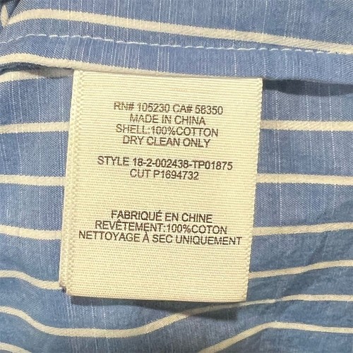 Joie Damen XS blau-weiß gestreiftes Kurzarm Button Down Shirt - Bild 2 von 8