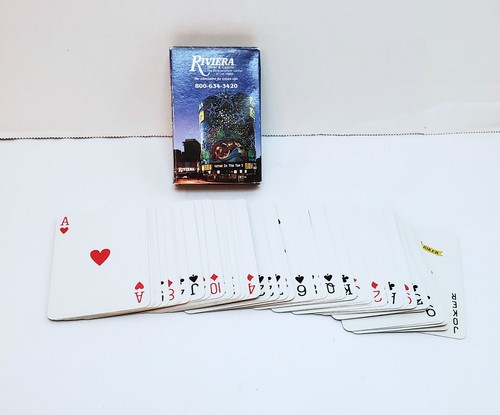 RIVIERA LAS VEGAS HOTEL CASINO PLAYING CARDS DECK Vintage - Picture 3 of 3