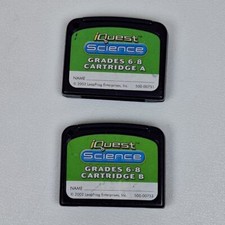 Leap Frog iQuest Science Cartridges A  B Grades 6-8