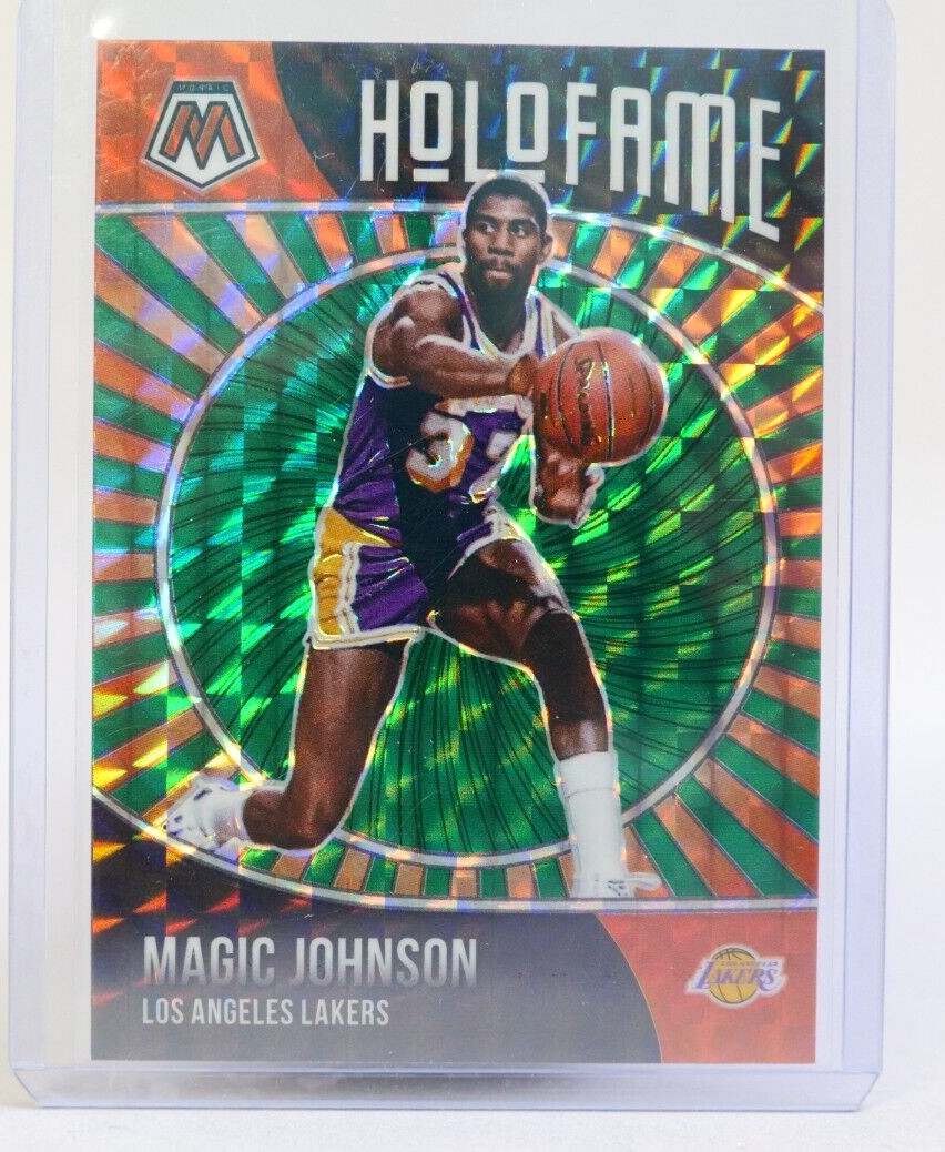 Magic Johnson 2020-21 Panini Mosaic Holofame GREEN Prizm #11