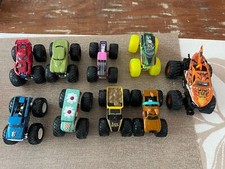 Hot Wheels Mixed Lot Monster Jam Monster Trucks Diecast Lot of 9