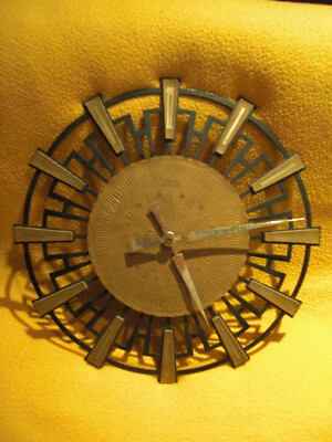 Diehl electronic Wanduhr 50er 60er Jahre design wall clock 50s 60s