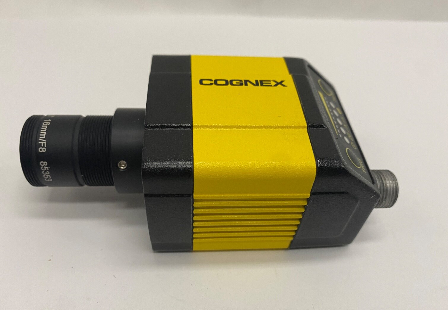 Cognex bar code camera DM303X, 821-0095-3R with Edmund Optics lens 16mm/F8 85353
