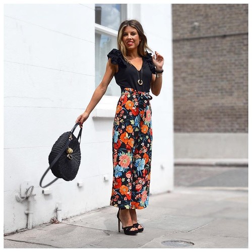 Zara Floral Print Trousers Size SMALL u0026 X LARGE BNWT | eBay