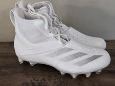 Adidas Adizero Chaos Mid White Lineman Cleats Mens Size 10 New ID9104