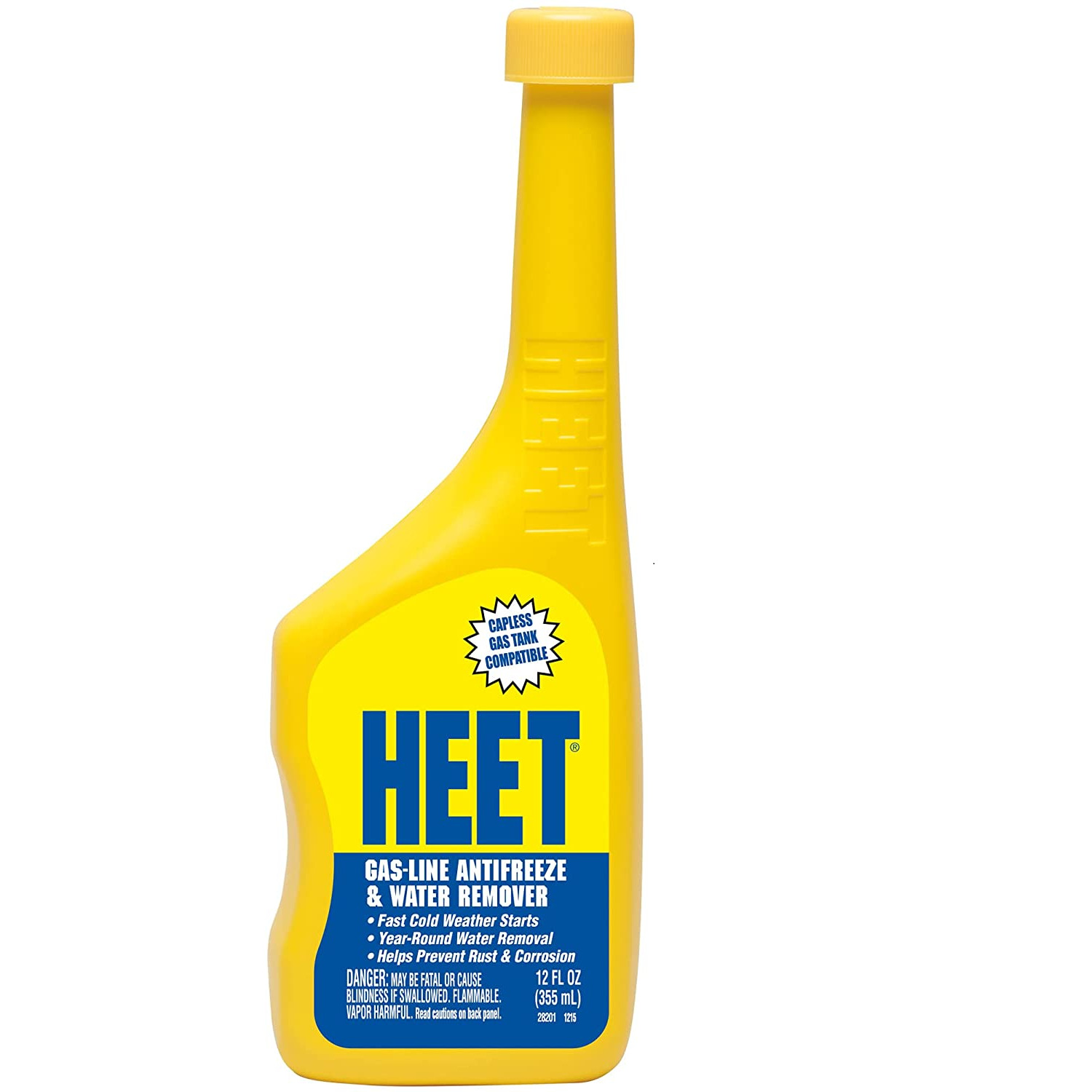 HEET Gas-Line Antifreeze And Water Remover - Removes From Fuel System 12 oz