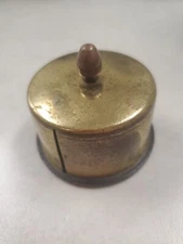 Vintage Brass Stamp Roll Dispenser Pat Products K & McD Inc. Mail stamps