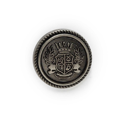 Badge Shank Buttons Round Carved Metal Clothing Scrapbooking Gift Accessory 5Pcs - Picture 9 of 18