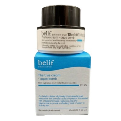 Belif The True Cream Aqua Bomb Hydrating Moisturizer 0.33oz/10ml Travel