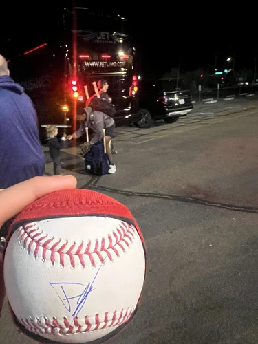 Justin Crawford Signed OML Baseball Auto Phillies Prospect