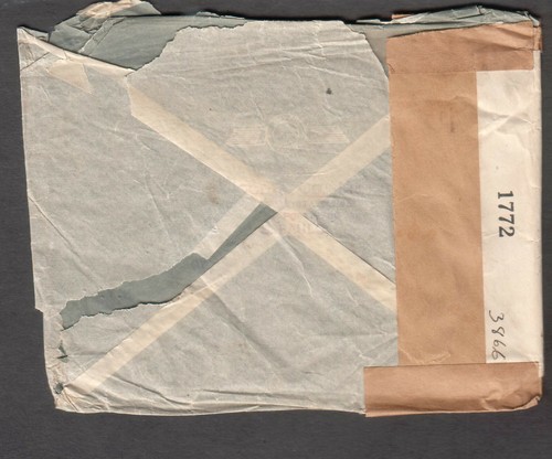 Brazil 1942 WWII 1772 and 3866 two censors cover to John St New York - Picture 2 of 2