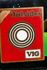   PIN SPILLA DISTINTIVO BROSCHE BROOCH MEDAGLIA STEMMA ITALSIDER