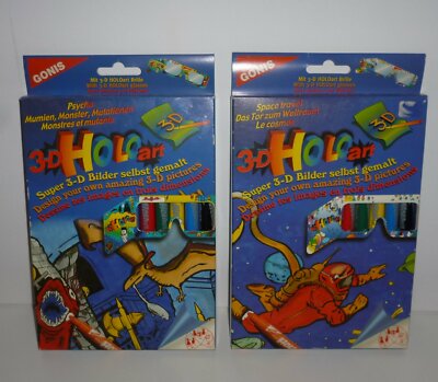 GONIS / 2 x / 3-D HOLOart / MALER MALSTIFTE SETS / #281#