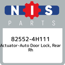 Actuador Nissan 82552-4H111 - cerradura de puerta automática, trasero derecho 825524H111, nuevo original OEM