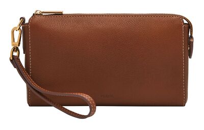 FOSSIL Gift Wristlet Handgelenktasche Tasche Medium Brown braun Neu