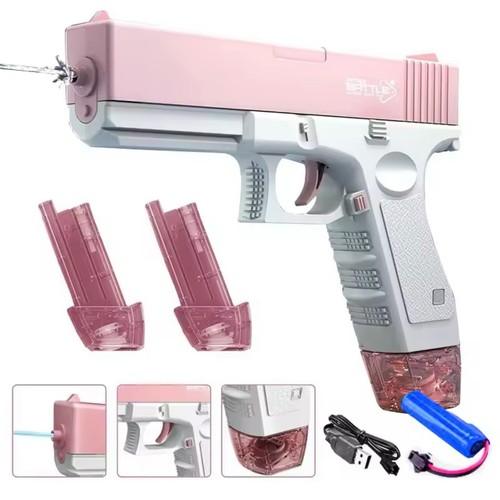 Electric Water Gun Squirt Blaster Soaker Summer Outdoor Pool Toy Auto Suction - Picture 14 of 15