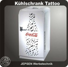 Coca Cola Blasen Bottle Aufkleber 70x21cm z.B. f&uuml;r K&uuml;hlschrank in Schwarz Rot