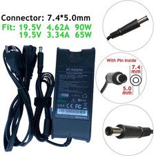 New 19.5V 4.62A 90W Power Adapter For DELL Vostro Latitude Inspiron Precision