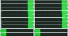 20 x SO Cable Hook and Loop Hook and Loop Tape 500 x 50mm Neon Green Hook and Loop Cable Ties Hook and Loop