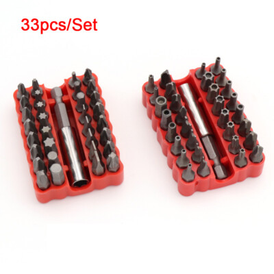 33pcs/Set Bit Set Quick Change connect impact driver drill Security ...
