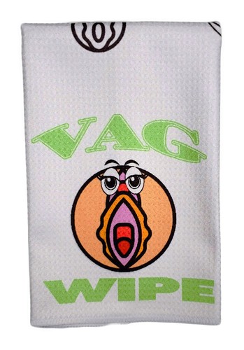 Green Vag Wipe After Sex Towel Gag Gift Funny Bachelorette Bachelor Party - 第 1/2 張圖片