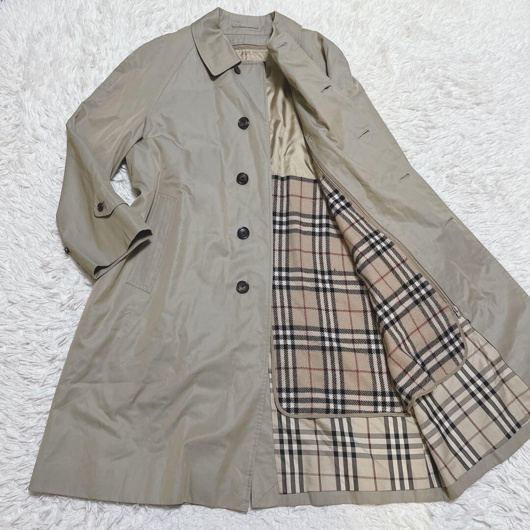 Men's Burberry London single trench coat w/liner size 165 ship