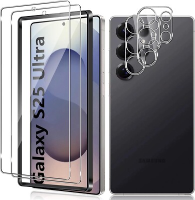 2X Schutzglas für Samsung Galaxy S25/ Plus /Ultra Hartglas Kamera Linse Klar