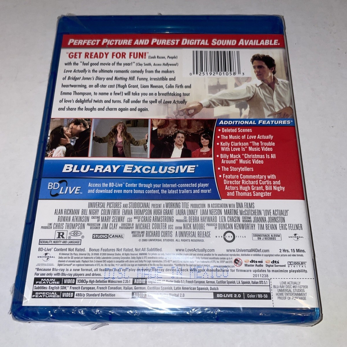 Love Actually (Blu-ray, 2003) for sale online