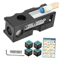 11-in-1 Billiards Pool Cue Tip Shaper and Repair Tool Kit, Cue Tips